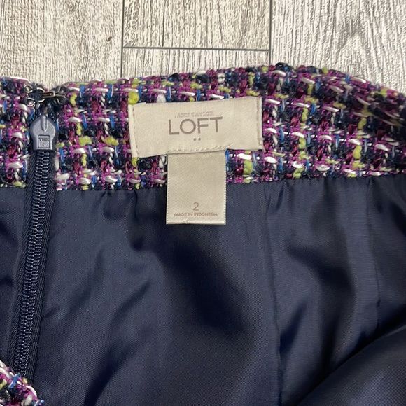 Ann Taylor Loft Tweed Skirt Size 2 - Picture 5 of 7